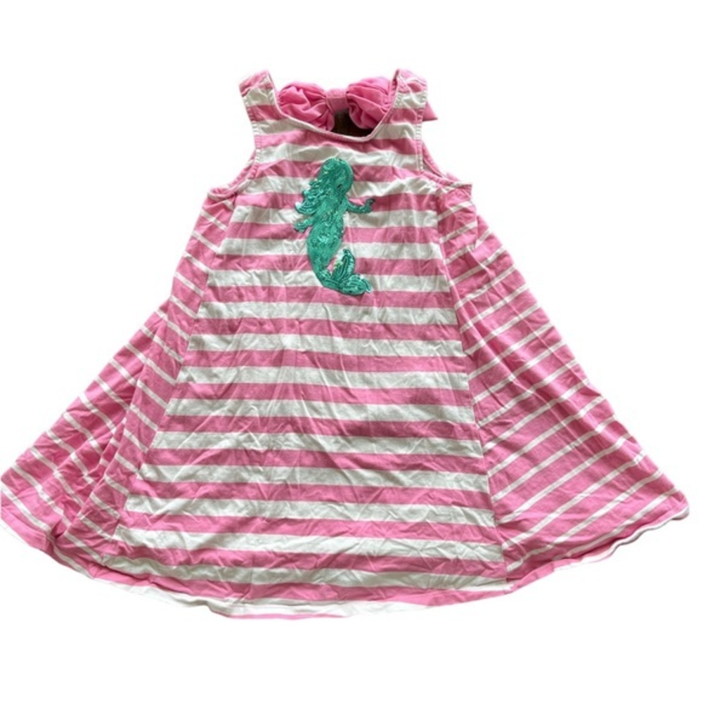 Tommy bahama‎ mermaid striped dress sz 5-6 yrs